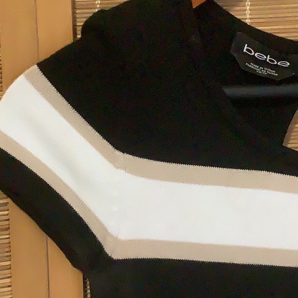Bebe Bold Striped Mini Dress - Picture 4 of 6